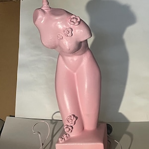 1 Pink vintage  girl lamp with shade