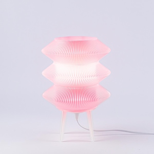Light Pink Table Lamp for Modern Home, Soft Glow Desk Lamp for Study Room, LED Office Desk Lamp, Bedroom Reading Light, New Home Décor Gift